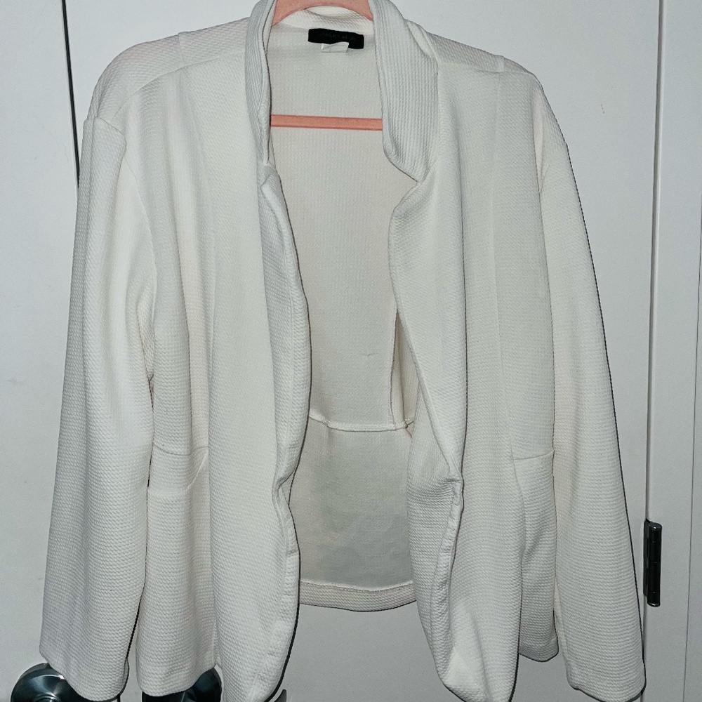 Plus Size - White Blazer